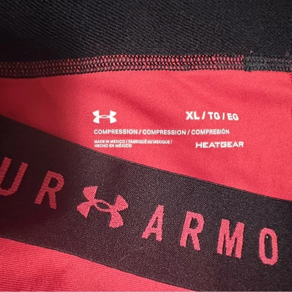 Under Armour Red Athletic Shorts Performance Fit - Picture 4 of 7